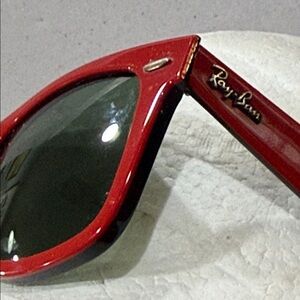 Ray-Ban Wafarer Red Sunglasses 😎 hand made Italy  RB2140 955 50022 3N